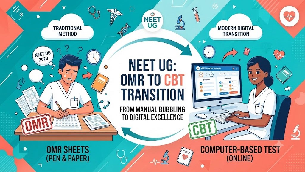 Student preparing for NEET UG 2027 computer-based test format