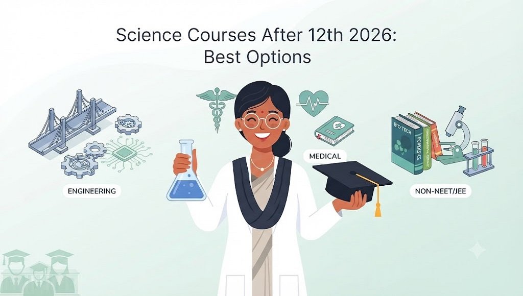 Student exploring science courses after 12th 2026 with fees and career scope